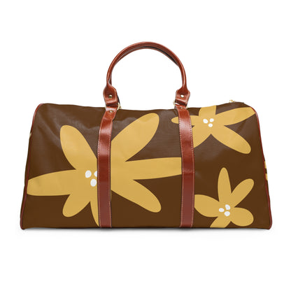 Fall Flower Waterproof Travel Bag