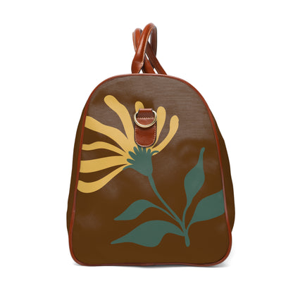 Fall Flower Waterproof Travel Bag