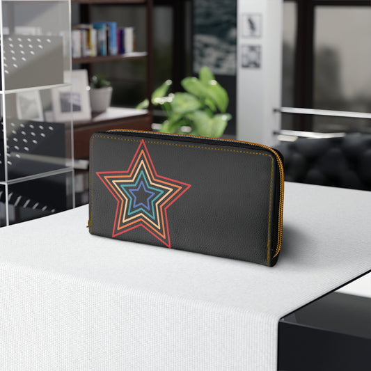 1970's Rainbow Zipper Wallet