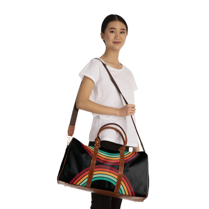 1970's Rainbow Waterproof Travel Bag