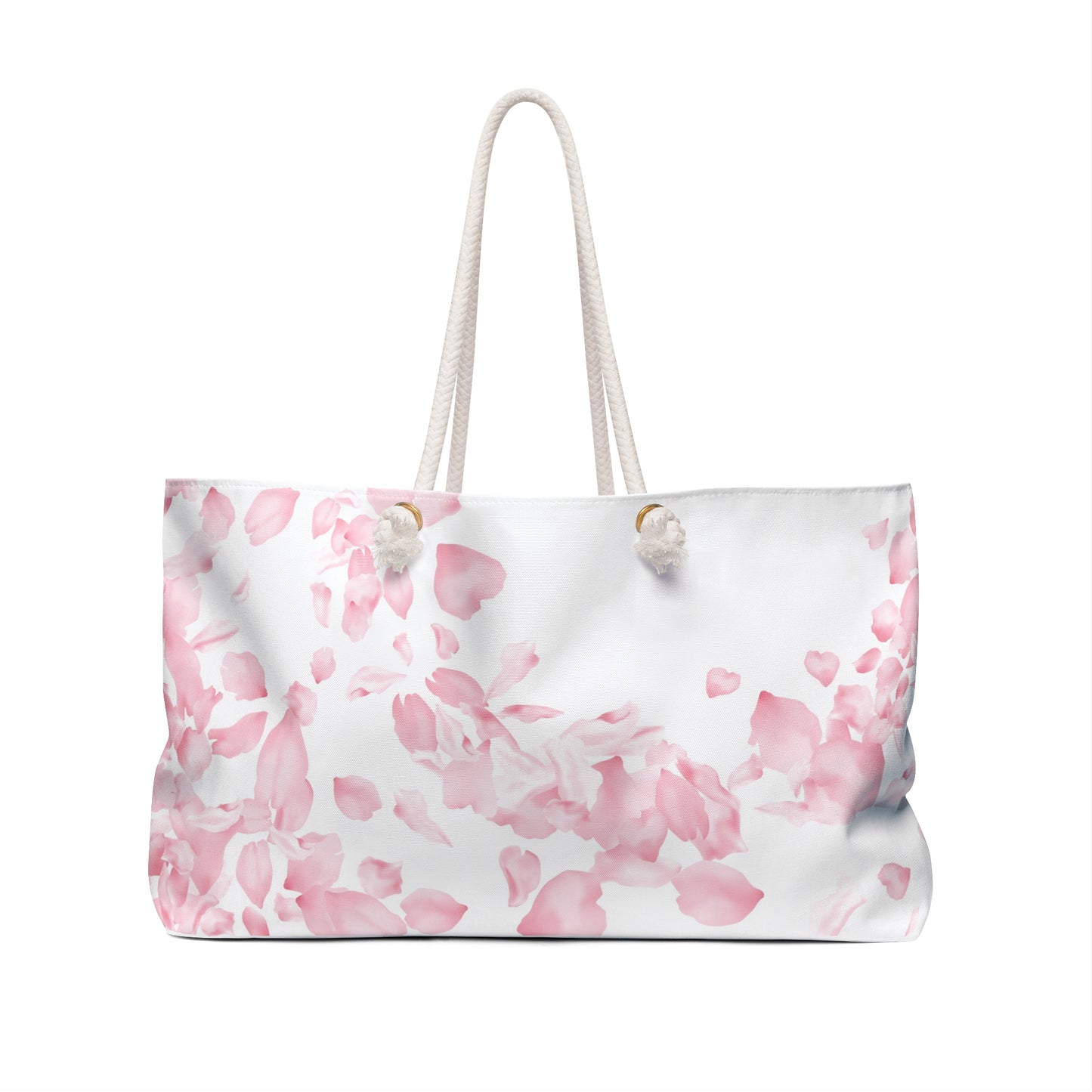Pink Rose Petals Weekender Bag